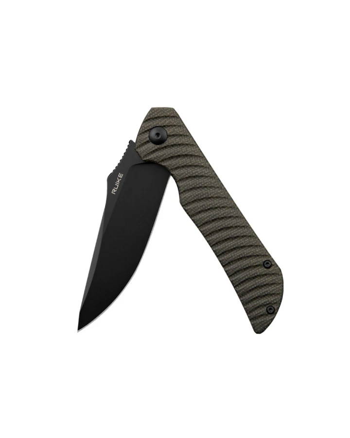 Ніж складаний туристичний Ruike P123-MB, Sandvik 14C28N, мікарта, коричневий