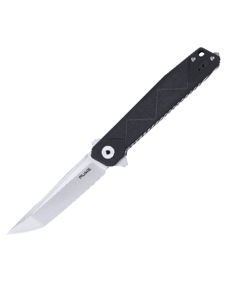 Ніж складаний туристичний Ruike P127-B, Sandvik 14C28N, G10, чорний