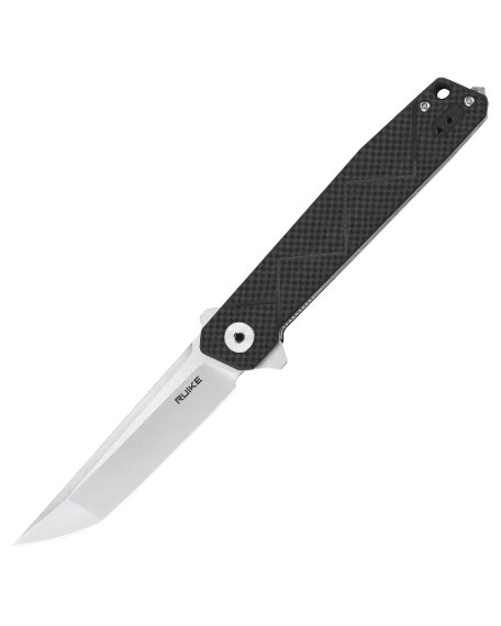 Ніж складаний туристичний Ruike P127-CB, Sandvik 14C28N, G10, чорний