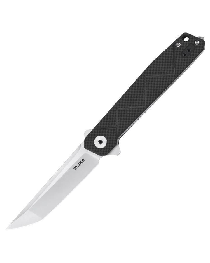 Ніж складаний туристичний Ruike P127-CB, Sandvik 14C28N, G10, чорний