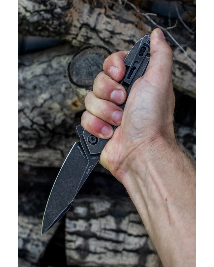 Ніж складаний туристичний Ruike P128-SB, Sandvik 14C28N, сталь, чорний
