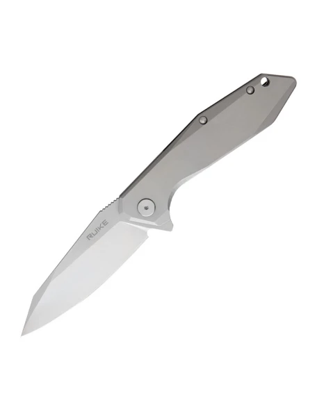 Ніж складаний туристичний Ruike P135-SF, Sandvik 14C28N, сталь, сірий