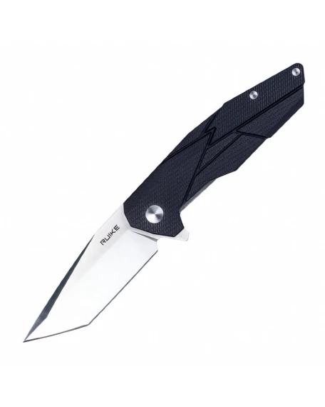 Ніж складаний туристичний Ruike P138-B, Sandvik 14C28N, G10, чорний