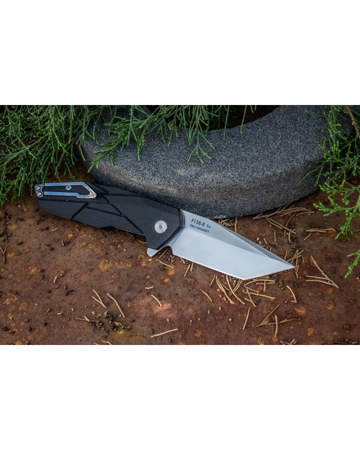 Ніж складаний туристичний Ruike P138-B, Sandvik 14C28N, G10, чорний
