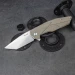 Ніж складаний туристичний Ruike P138-W, Sandvik 14C28N, G10, бежевий