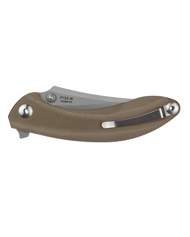 Ніж складаний туристичний Ruike P155-W, Sandvik 14C28N, G10, зелений