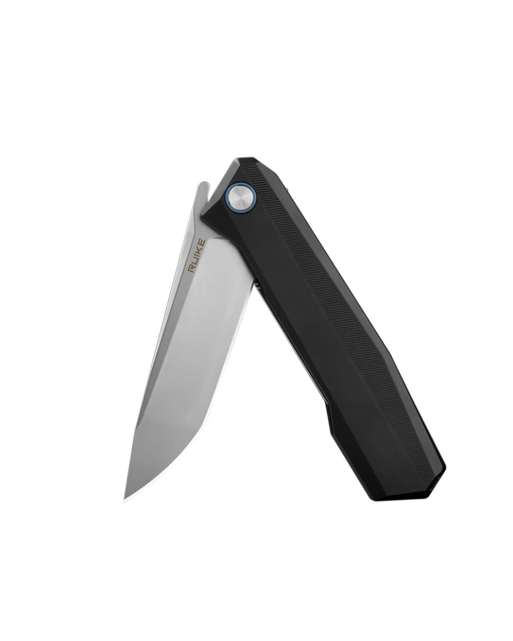 Ніж складаний туристичний Ruike P166-AB, Sandvik 14C28N, алюміній, чорний