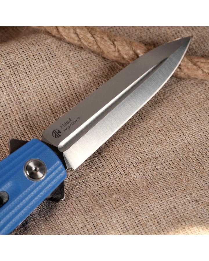 Ніж складаний туристичний Ruike P188-E, D2, G10, синій