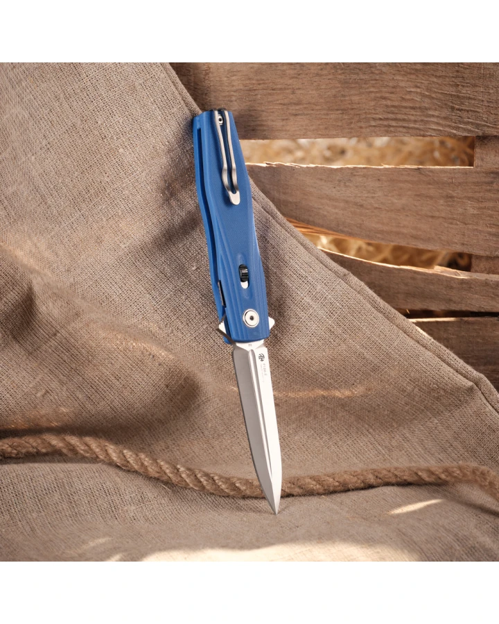 Ніж складаний туристичний Ruike P188-E, D2, G10, синій