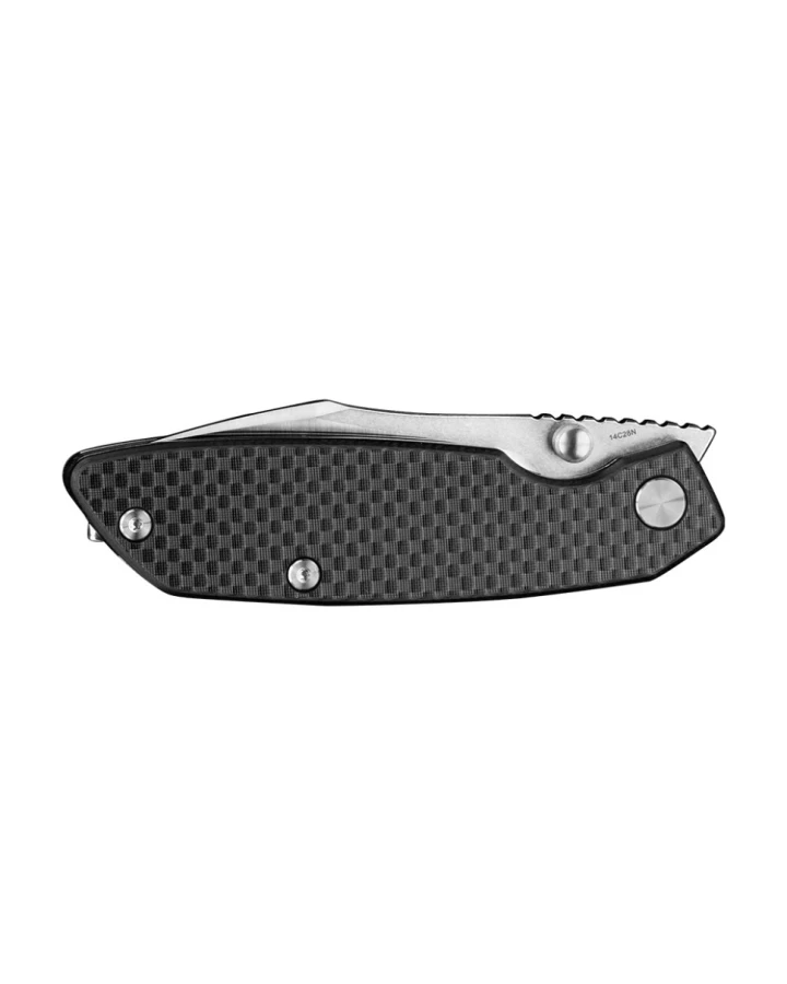 Ніж складаний туристичний Ruike P746-CB, Sandvik 14C28N, G10, чорний