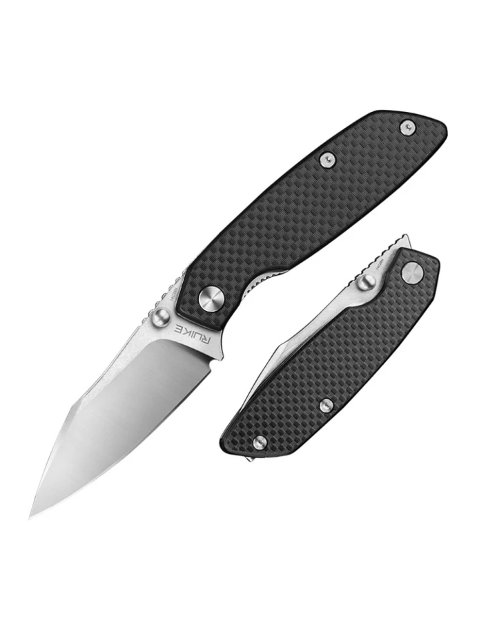 Ніж складаний туристичний Ruike P746-CB, Sandvik 14C28N, G10, чорний