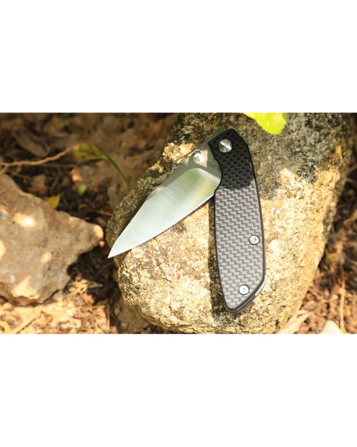 Ніж складаний туристичний Ruike P746-CB, Sandvik 14C28N, G10, чорний
