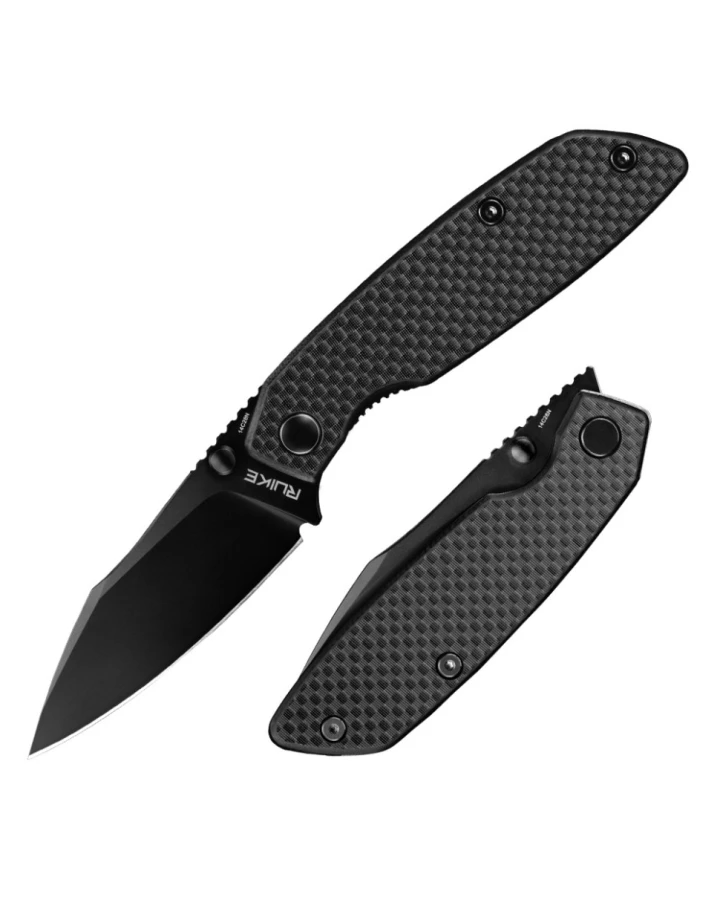 Ніж складаний туристичний Ruike P746-CB2, Sandvik 14C28N, G10, чорний