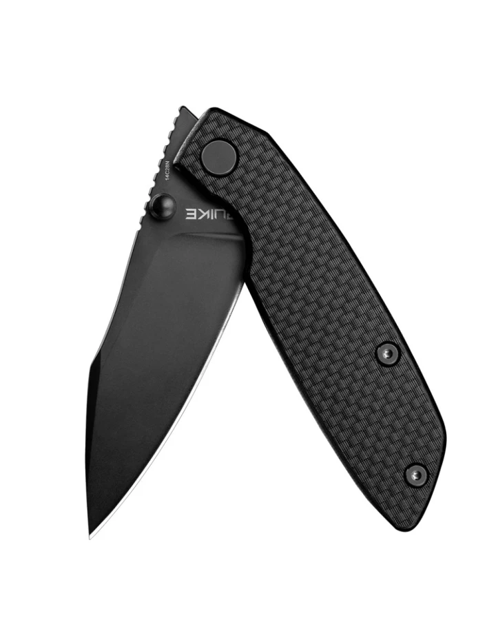 Ніж складаний туристичний Ruike P746-CB2, Sandvik 14C28N, G10, чорний