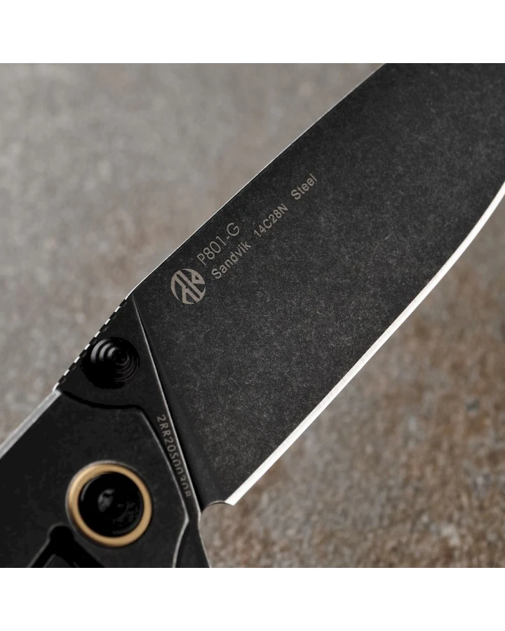 Ніж складаний туристичний Ruike P801-G, Sandvik 14C28N, G10, зелений