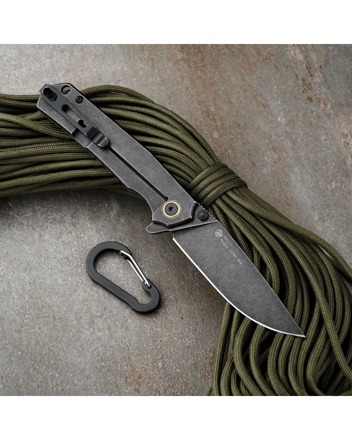 Ніж складаний туристичний Ruike P801-G, Sandvik 14C28N, G10, зелений