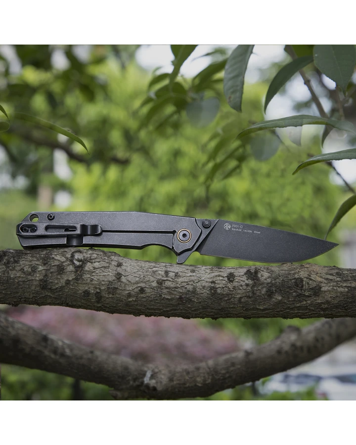 Ніж складаний туристичний Ruike P801-G, Sandvik 14C28N, G10, зелений
