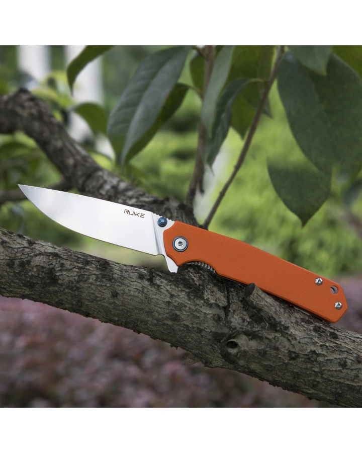 Ніж складаний туристичний Ruike P801-G, Sandvik 14C28N, G10, зелений