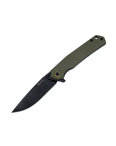Ніж складаний туристичний Ruike P801-G, Sandvik 14C28N, G10, зелений