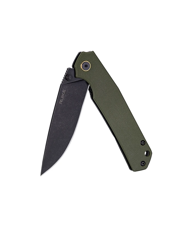Ніж складаний туристичний Ruike P801-G, Sandvik 14C28N, G10, зелений
