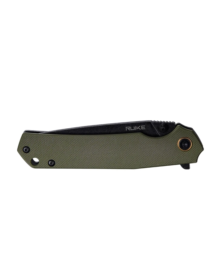 Ніж складаний туристичний Ruike P801-G, Sandvik 14C28N, G10, зелений