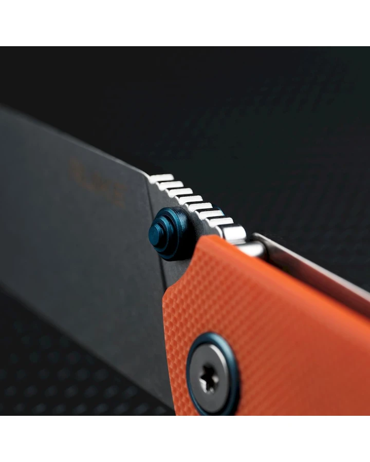 Ніж складаний туристичний Ruike P801-J, Sandvik 14C28N, G10, помаранчевий