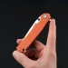 Ніж складаний туристичний Ruike P801-J, Sandvik 14C28N, G10, помаранчевий