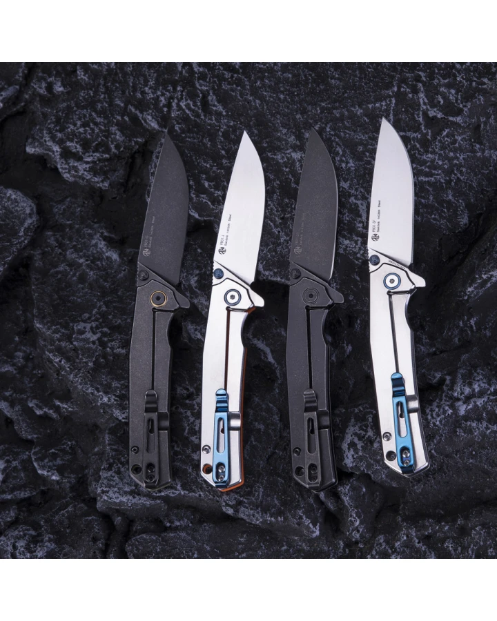 Ніж складаний туристичний Ruike P801-J, Sandvik 14C28N, G10, помаранчевий