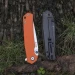 Ніж складаний туристичний Ruike P801-J, Sandvik 14C28N, G10, помаранчевий