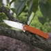 Ніж складаний туристичний Ruike P801-J, Sandvik 14C28N, G10, помаранчевий