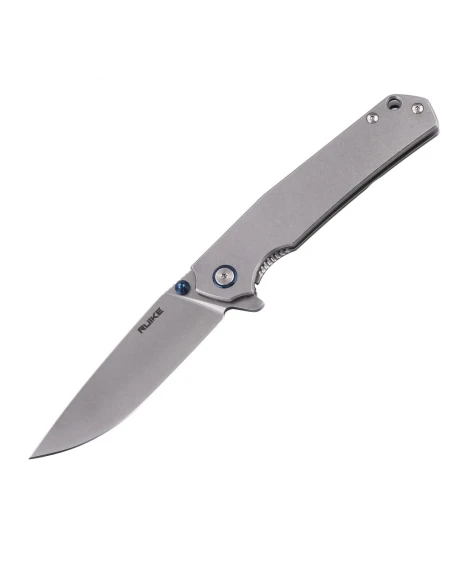 Ніж складаний туристичний Ruike P801-SF, Sandvik 14C28N, сталь, сірий