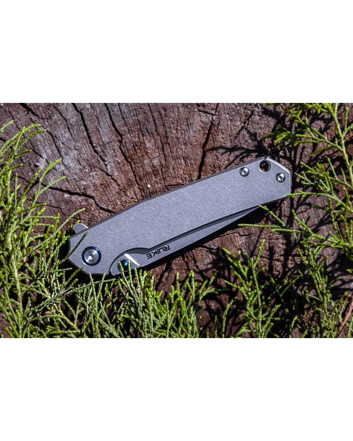 Ніж складаний туристичний Ruike P801-SF, Sandvik 14C28N, сталь, сірий