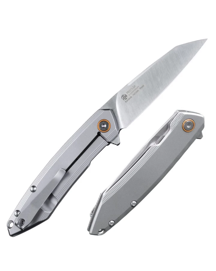 Ніж складаний туристичний Ruike P831S-SA, Sandvik 14C28N, сталь, сірий