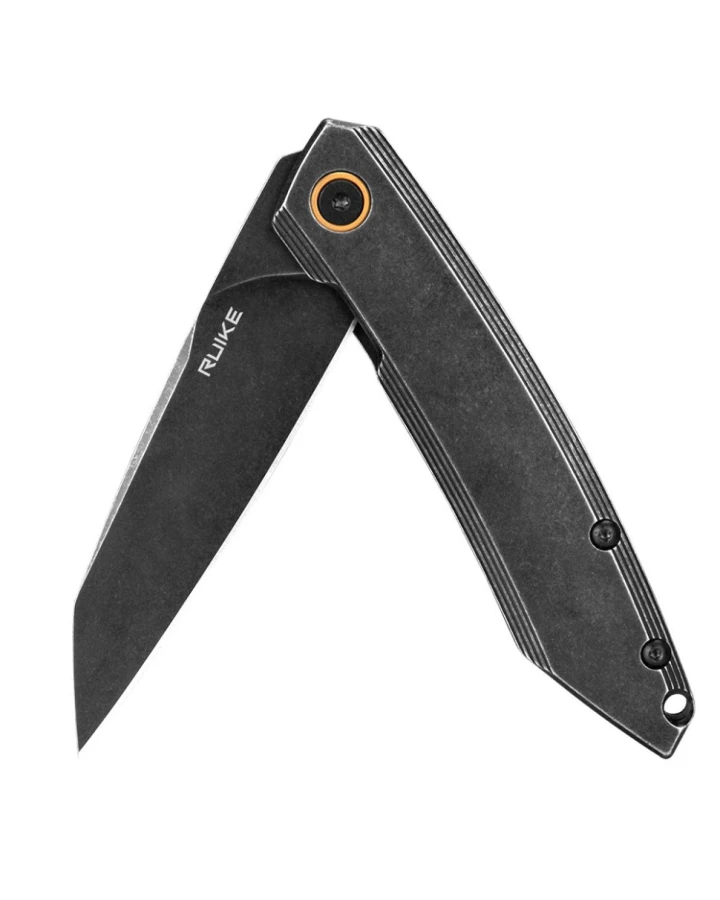 Ніж складаний туристичний Ruike P831S-SB, Sandvik 14C28N, сталь, чорний