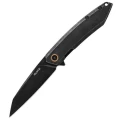 Ніж складаний туристичний Ruike P831S-SB, Sandvik 14C28N, сталь, чорний