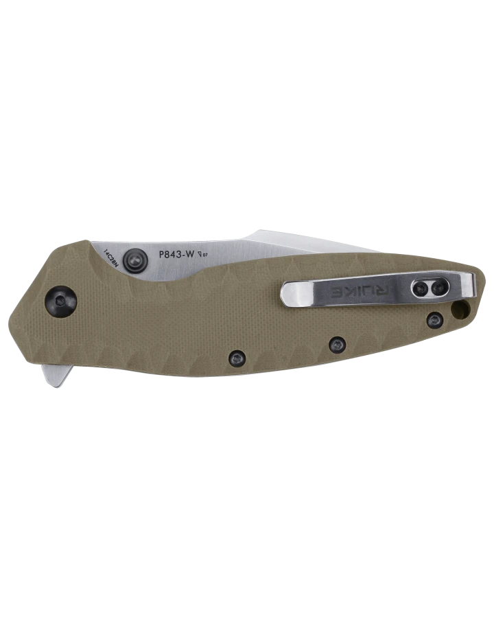Ніж складаний туристичний Ruike P843-W, Sandvik 14C28N, G10, коричневий