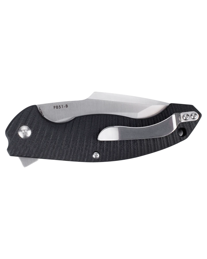 Ніж складаний туристичний Ruike P851-B, Sandvik 14C28N, G10, сірий