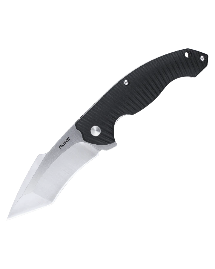 Ніж складаний туристичний Ruike P851-B, Sandvik 14C28N, G10, сірий