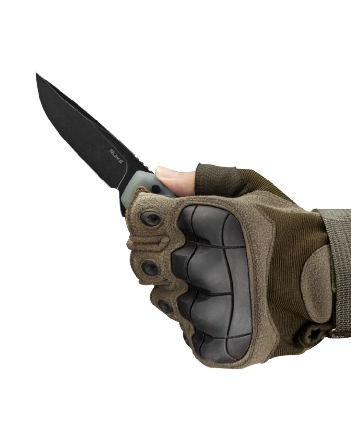 Ніж складаний туристичний Ruike P873-C, Sandvik 14C28N, G10, білий