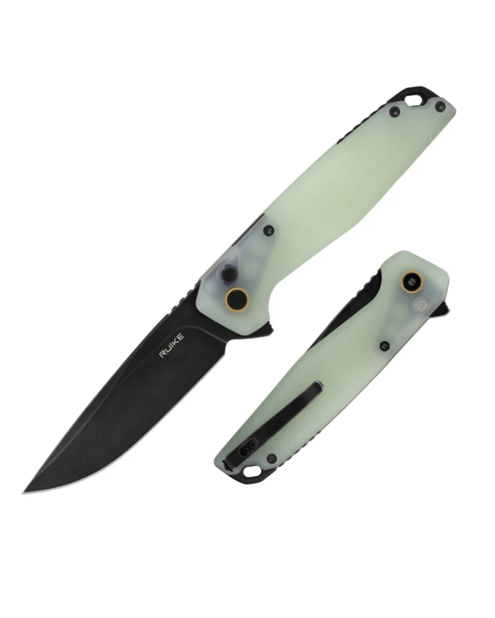 Ніж складаний туристичний Ruike P873-C, Sandvik 14C28N, G10, білий