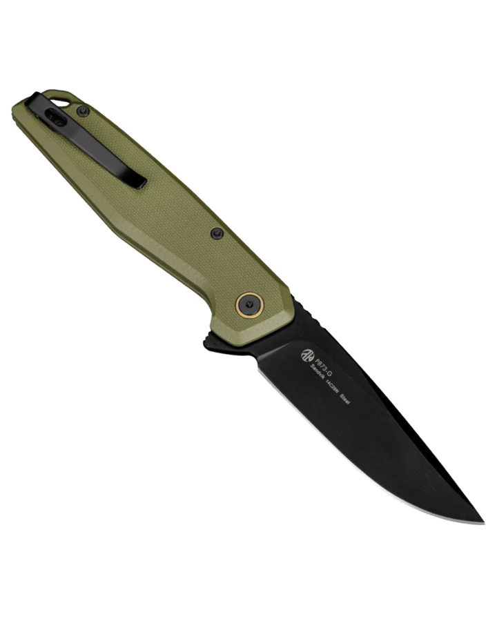 Ніж складаний туристичний Ruike P873-G, Sandvik 14C28N, G10, зелений
