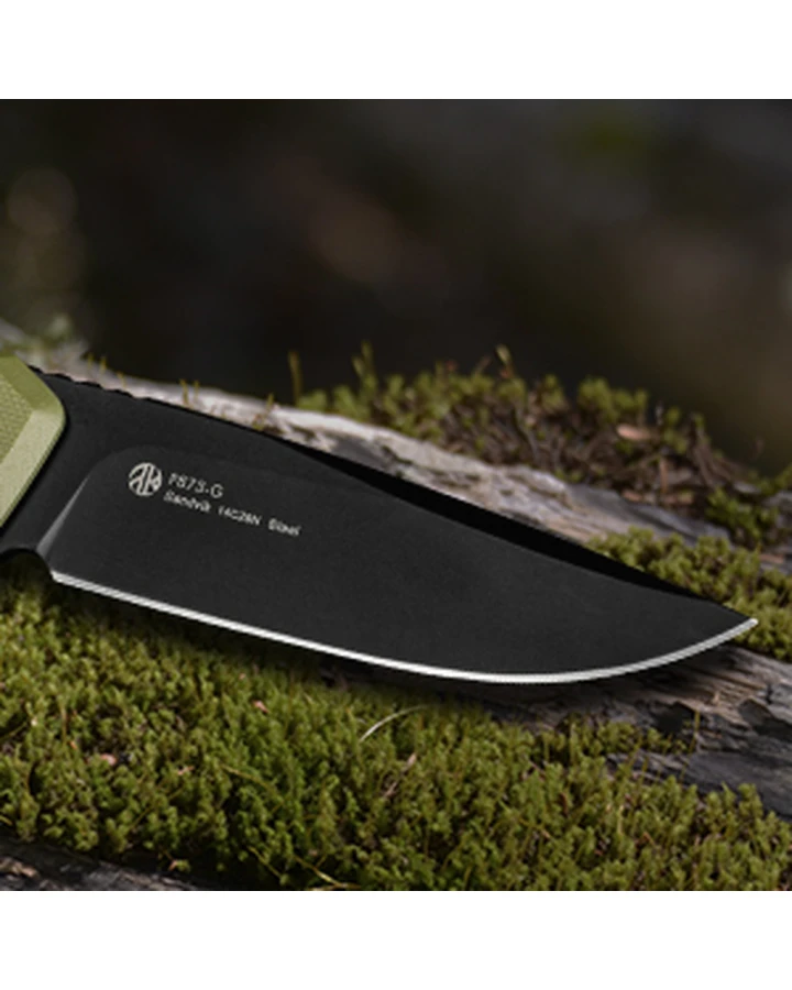 Ніж складаний туристичний Ruike P873-G, Sandvik 14C28N, G10, зелений