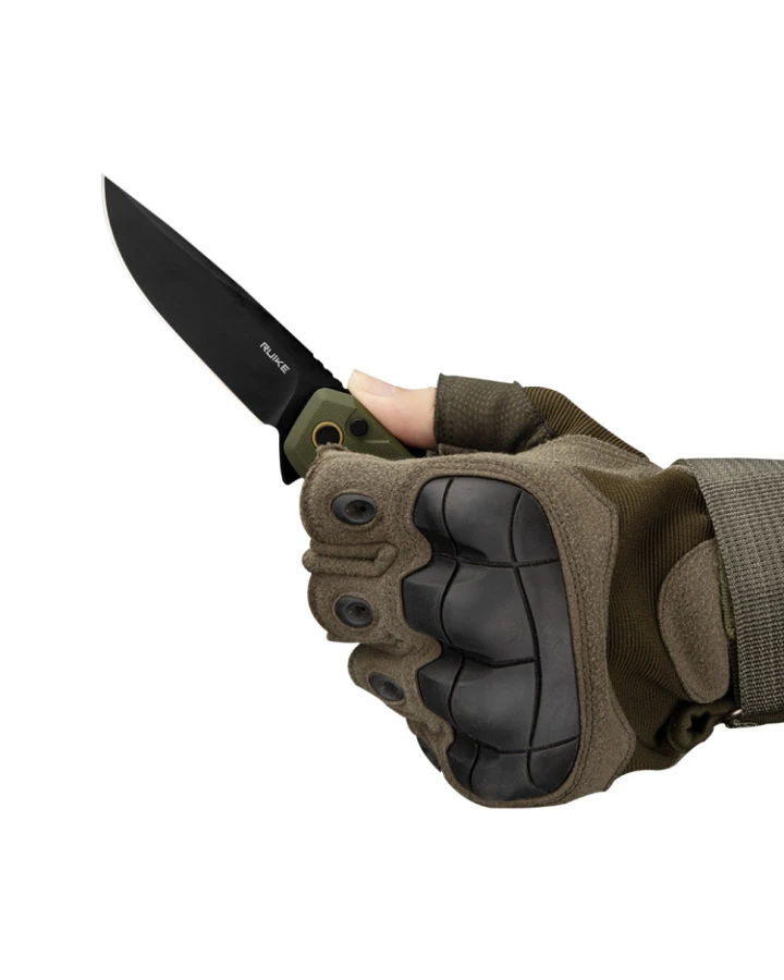 Ніж складаний туристичний Ruike P873-G, Sandvik 14C28N, G10, зелений
