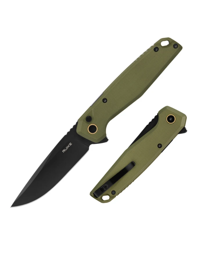 Ніж складаний туристичний Ruike P873-G, Sandvik 14C28N, G10, зелений