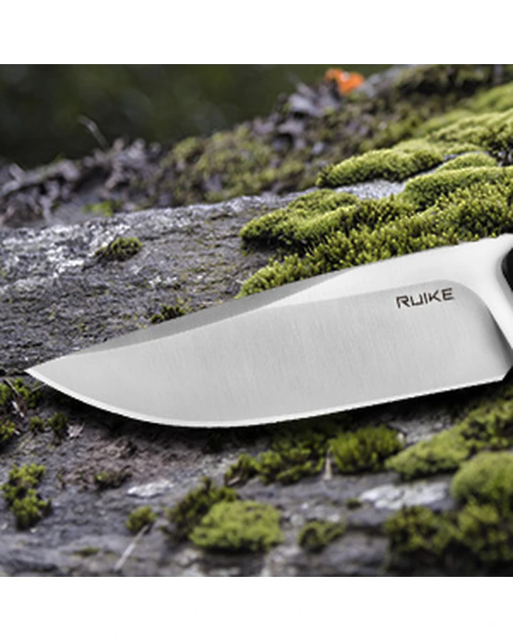 Ніж складаний туристичний Ruike P873-MB, Sandvik 14C28N, G10, чорний