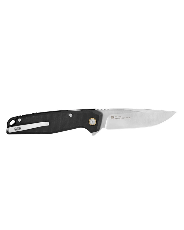 Ніж складаний туристичний Ruike P873-MB, Sandvik 14C28N, G10, чорний