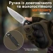 Ніж складаний туристичний Ruike P873-MB, Sandvik 14C28N, G10, чорний