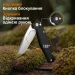 Ніж складаний туристичний Ruike P873-MB, Sandvik 14C28N, G10, чорний
