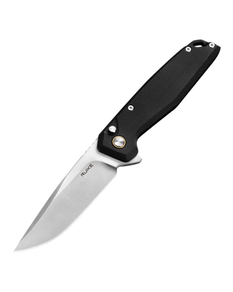 Ніж складаний туристичний Ruike P873-MB, Sandvik 14C28N, G10, чорний