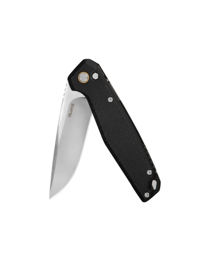 Ніж складаний туристичний Ruike P873-MB, Sandvik 14C28N, G10, чорний